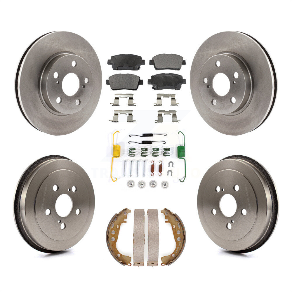[Avant + Arrière] Kit de Disque et plaquette (céramique) de frein pour 2000 Toyota Celica GT K8T-102454 par Transit Auto