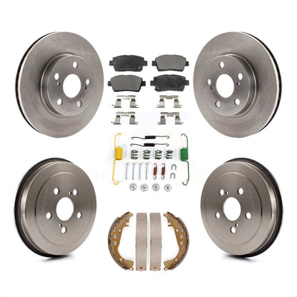 [Avant + Arrière] Kit de Disque et plaquette (céramique) de frein pour 2000 Toyota Celica GT K8T-102454 par Transit Auto