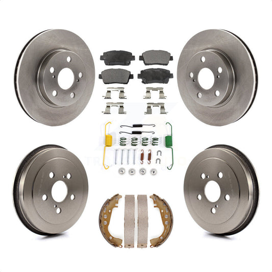 [Avant + Arrière] Kit de Disque et plaquette (céramique) de frein pour 2000 Toyota Celica GT K8T-102454 par Transit Auto
