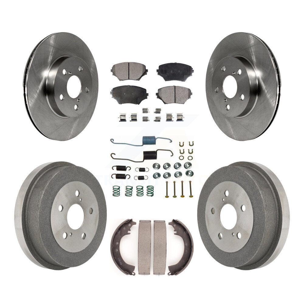 [Avant + Arrière] Kit de Disque et plaquette (céramique) de frein pour 2001-2002 Toyota RAV4 BATTERY EV (EV BEV) engine K8T-102458
