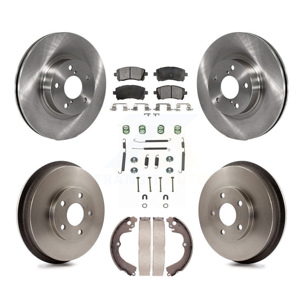 [Avant + Arrière] Kit de Disque et plaquette (céramique) de frein pour 1998-2002 Subaru Forester 4-Wheel ABS K8T-102460