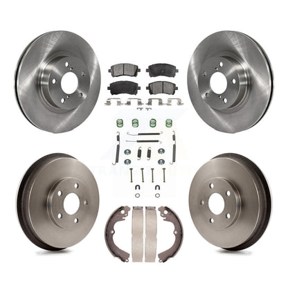 [Avant + Arrière] Kit de Disque et plaquette (céramique) de frein pour 1998-2002 Subaru Forester 4-Wheel ABS K8T-102460