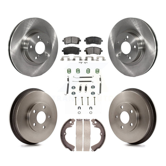 [Avant + Arrière] Kit de Disque et plaquette (céramique) de frein pour 1998-2002 Subaru Forester 4-Wheel ABS K8T-102460