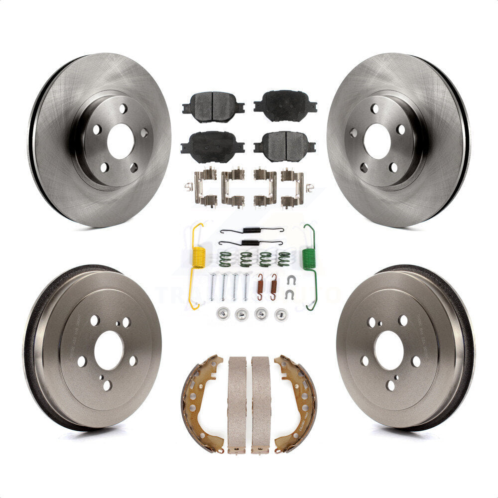 [Avant + Arrière] Kit de Disque et plaquette (céramique) de frein pour 2000-2001 Toyota Celica GTS K8T-102471 par Transit Auto
