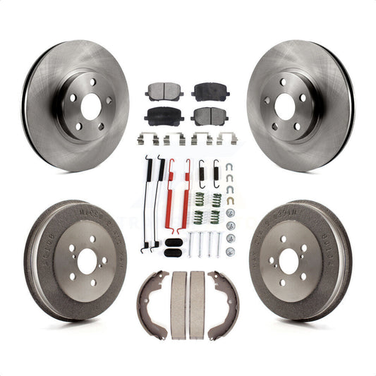 [Avant + Arrière] Kit de Disque et plaquette (céramique) de frein pour Toyota Matrix Pontiac Vibe K8T-102472 par Transit Auto