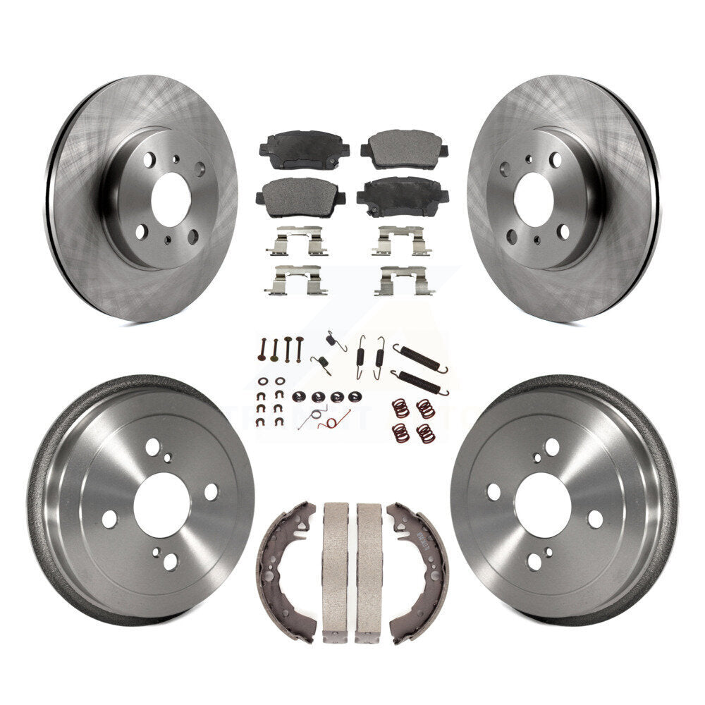 [Avant + Arrière] Kit de Disque et plaquette (céramique) de frein pour 2001-2005 Toyota Echo K8T-102476