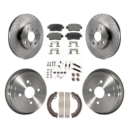 [Avant + Arrière] Kit de Disque et plaquette (céramique) de frein pour 2001-2005 Toyota Echo K8T-102476