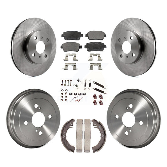 [Avant + Arrière] Kit de Disque et plaquette (céramique) de frein pour 2001-2005 Toyota Echo K8T-102476