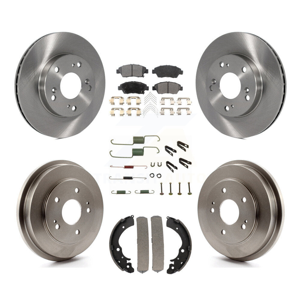 [Avant + Arrière] Kit de Disque et plaquette (céramique) de frein pour 2006-2008 Honda Civic Hybrid K8T-102481
