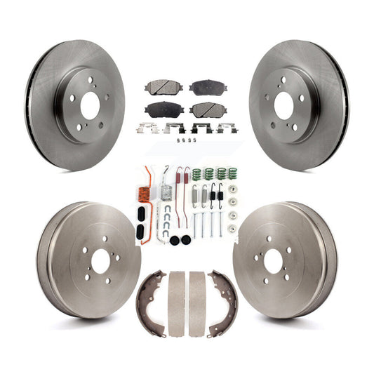 [Avant + Arrière] Kit de Disque et plaquette (céramique) de frein pour 2004-2010 Toyota Sienna K8T-102484