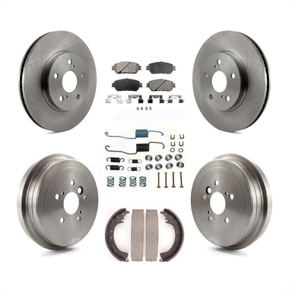 [Avant + Arrière] Kit de Disque et plaquette (céramique) de frein pour 2005-2006 Toyota Camry SE XLE Vehicles Manufactured In Japan K8T-102485 par Transit Auto