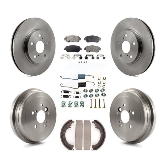 [Avant + Arrière] Kit de Disque et plaquette (céramique) de frein pour 2005-2006 Toyota Camry SE XLE Vehicles Manufactured In Japan K8T-102485 par Transit Auto