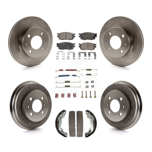 [Avant + Arrière] Kit de Disque et plaquette (céramique) de frein pour 2006 Hyundai Accent Hatchback To 09 30 05 K8T-102493