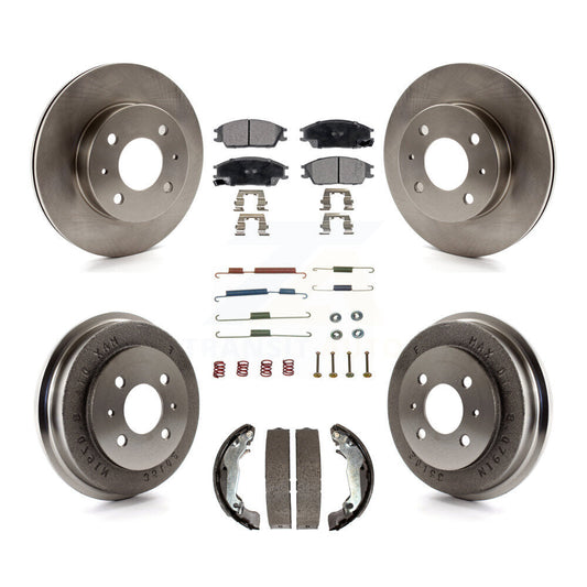 [Avant + Arrière] Kit de Disque et plaquette (céramique) de frein pour 2003-2005 Hyundai Accent K8T-102494