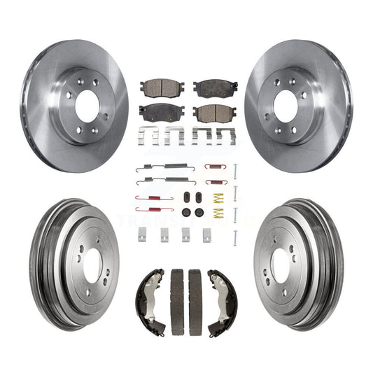 [Avant + Arrière] Kit de Disque et plaquette (céramique) de frein pour Hyundai Accent Kia Rio Rio5 K8T-102501