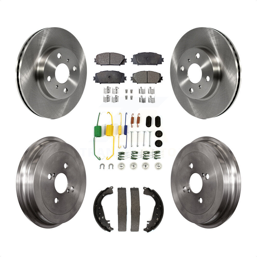 [Avant + Arrière] Kit de Disque et plaquette (céramique) de frein pour Toyota Yaris K8T-102502 par Transit Auto