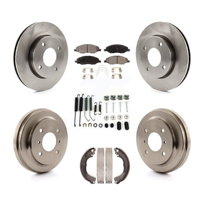 [Avant + Arrière] Kit de Disque et plaquette (céramique) de frein pour 2009-2011 Nissan Versa 1.6L K8T-102507
