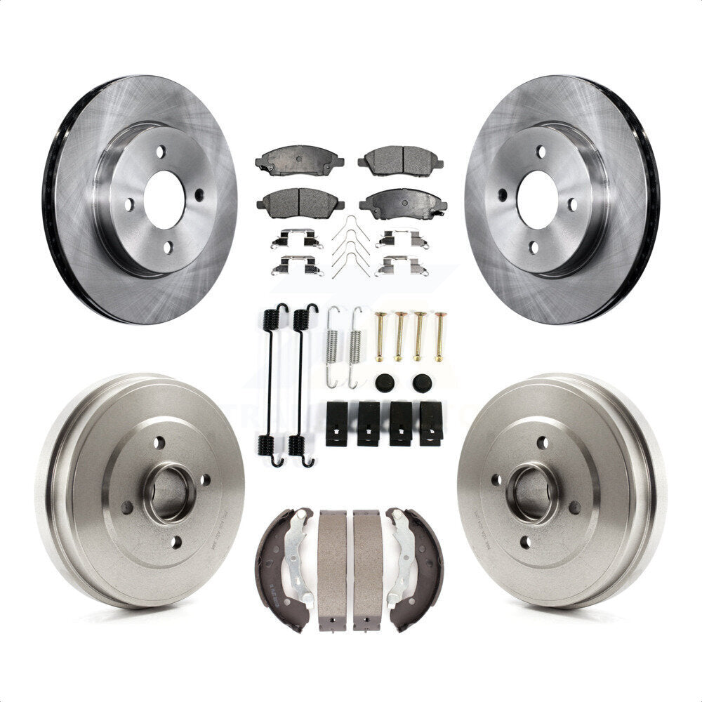 [Avant + Arrière] Kit de Disque et plaquette (céramique) de frein pour Nissan Versa Note Micra K8T-102513 par Transit Auto