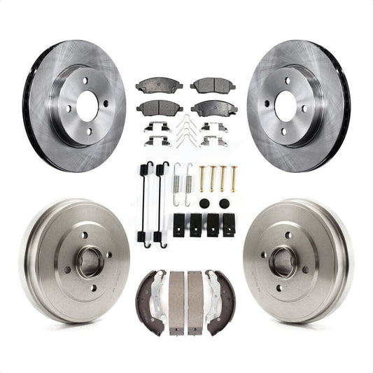[Avant + Arrière] Kit de Disque et plaquette (céramique) de frein pour Nissan Versa Note Micra K8T-102513 par Transit Auto