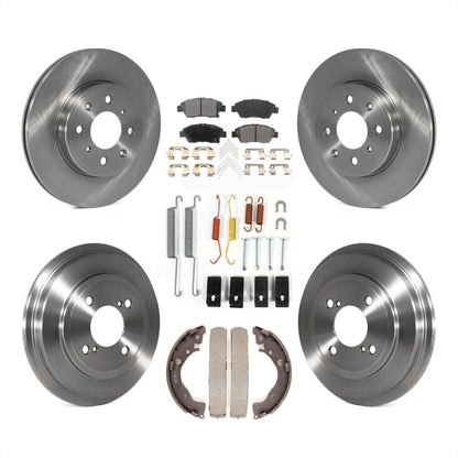 [Avant + Arrière] Kit de Disque et plaquette (céramique) de frein pour 2015-2020 Honda Fit K8T-102516 par Transit Auto