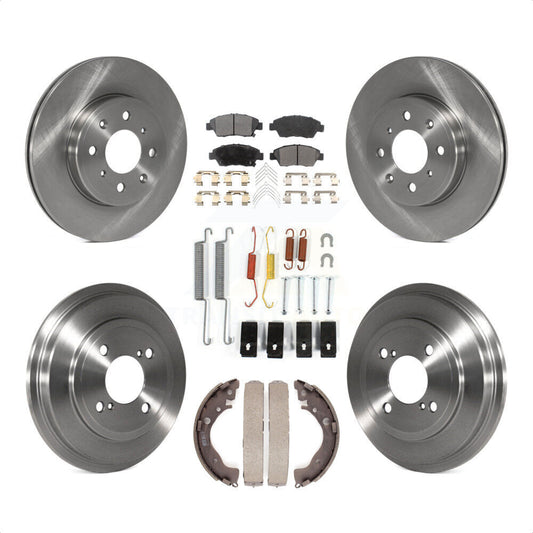 [Avant + Arrière] Kit de Disque et plaquette (céramique) de frein pour 2015-2020 Honda Fit K8T-102516 par Transit Auto