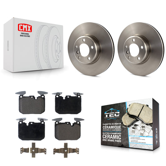 [Avant] Kit de Disque et plaquette (céramique) de frein pour BMW 328i 428i 330i xDrive 335i Gran Coupe 228i 440i 340i M240i 435i 230i ActiveHybrid 3 GT K8T-102525