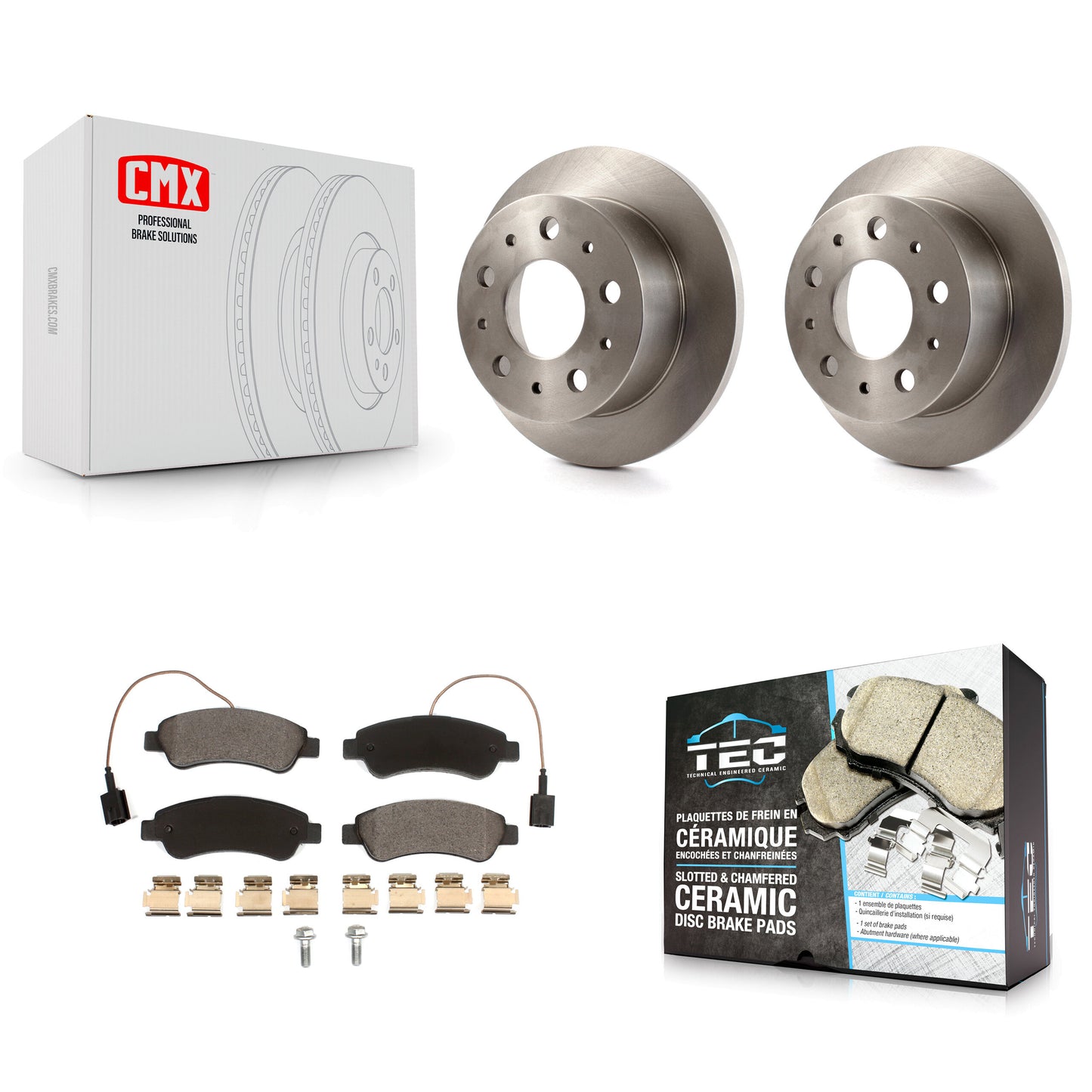 [Arrière] Kit de Disque et plaquette (céramique) de frein pour Ram ProMaster 1500 2500 3500 K8T-102528