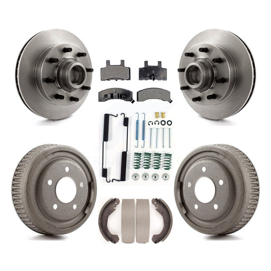 [Avant + Arrière] Kit de Disque et plaquette (céramique) de frein pour 1995-1997 GMC Yukon RWD avec DIESEL engine avec 10" Diameter K8T-102537