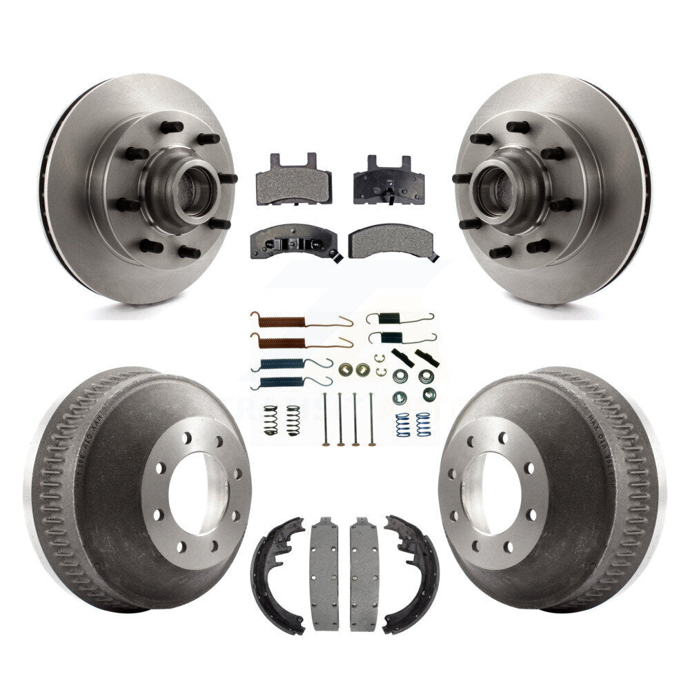 [Avant + Arrière] Kit de Disque et plaquette (céramique) de frein pour 1998-1999 Chevrolet C1500 Suburban DIESEL engine avec 13" Diameter K8T-102538