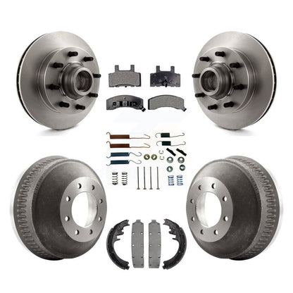 [Avant + Arrière] Kit de Disque et plaquette (céramique) de frein pour 1998-1999 Chevrolet C1500 Suburban DIESEL engine avec 13" Diameter K8T-102538