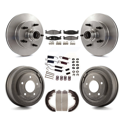 [Avant + Arrière] Kit de Disque et plaquette (céramique) de frein pour Ford F-150 E-150 Econoline K8T-102541