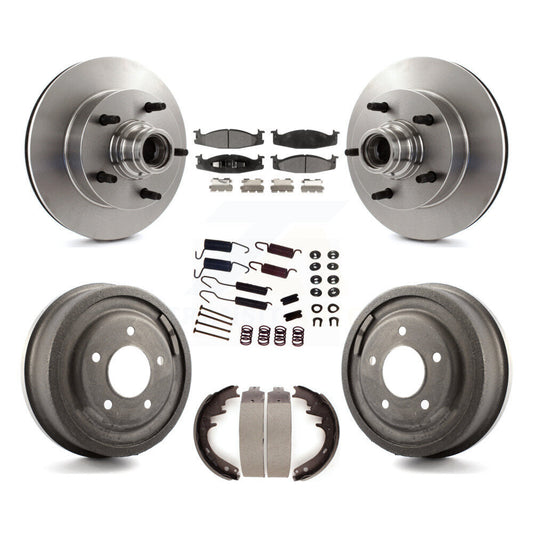 [Avant + Arrière] Kit de Disque et plaquette (céramique) de frein pour Ford F-150 E-150 Econoline K8T-102541