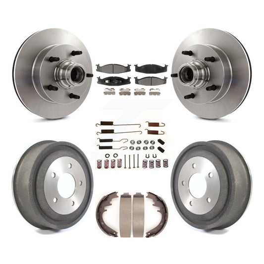 [Avant + Arrière] Kit de Disque et plaquette (céramique) de frein pour 2000-2001 Ford E-150 Econoline 2-Wheel ABS K8T-102543