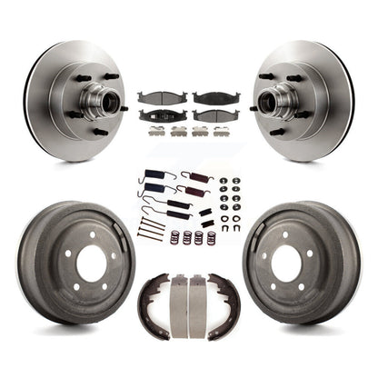 [Avant + Arrière] Kit de Disque et plaquette (céramique) de frein pour Ford E-150 Econoline Club Wagon K8T-102544