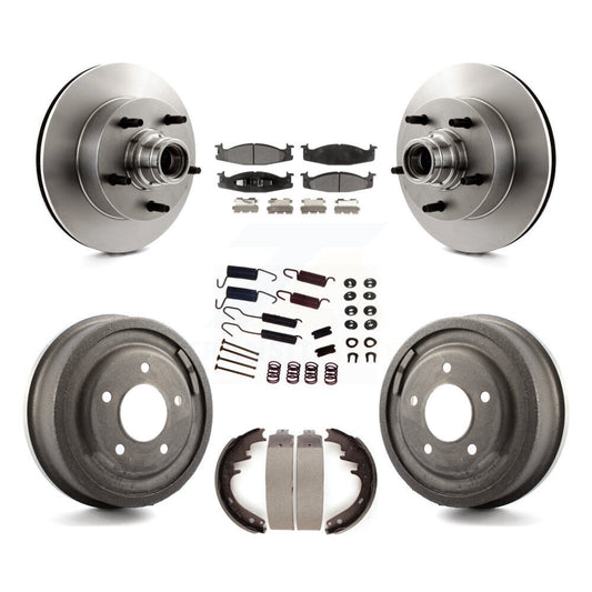 [Avant + Arrière] Kit de Disque et plaquette (céramique) de frein pour Ford E-150 Econoline Club Wagon K8T-102544