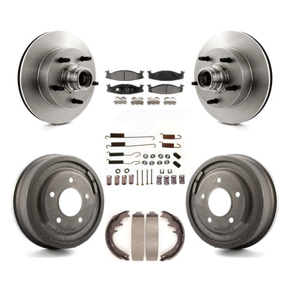 [Avant + Arrière] Kit de Disque et plaquette (céramique) de frein pour 1997-1999 Ford E-150 Econoline Club Wagon K8T-102545