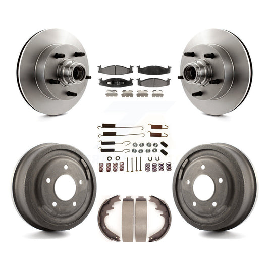 [Avant + Arrière] Kit de Disque et plaquette (céramique) de frein pour 1997-1999 Ford E-150 Econoline Club Wagon K8T-102545