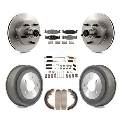 [Avant + Arrière] Kit de Disque et plaquette (céramique) de frein pour Ford E-150 Econoline Club Wagon K8T-102546