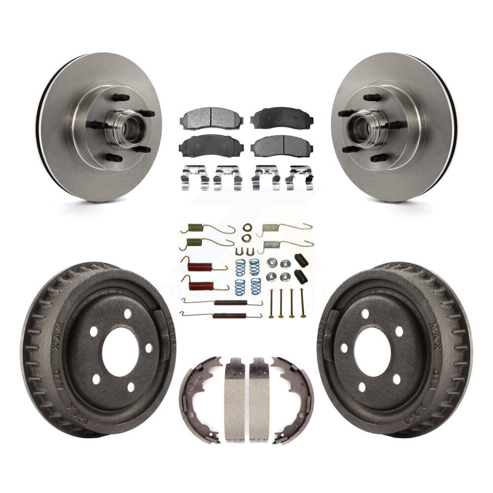 [Avant + Arrière] Kit de Disque et plaquette (céramique) de frein pour 2006-2009 Ford Ranger RWD avec 9" Diameter K8T-102554