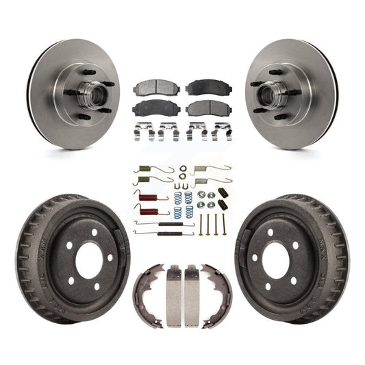 [Avant + Arrière] Kit de Disque et plaquette (céramique) de frein pour 2006-2009 Ford Ranger RWD avec 9" Diameter K8T-102554
