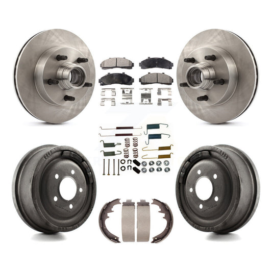 [Avant + Arrière] Kit de Disque et plaquette (céramique) de frein pour 1998-1999 Mazda B4000 RWD avec 4-Wheel ABS avec 10" Diameter K8T-102555