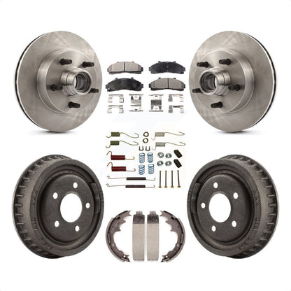 [Avant + Arrière] Kit de Disque et plaquette (céramique) de frein pour 1998-1999 Mazda B4000 RWD avec 4-Wheel ABS avec 9" Diameter K8T-102556 par Transit Auto