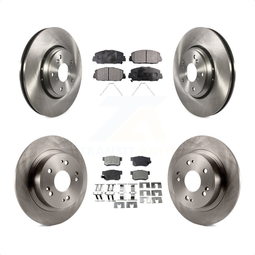 [Avant + Arrière] Kit de Disque et plaquette (céramique) de frein pour 2017-2022 Acura ILX K8T-102571 par Transit Auto