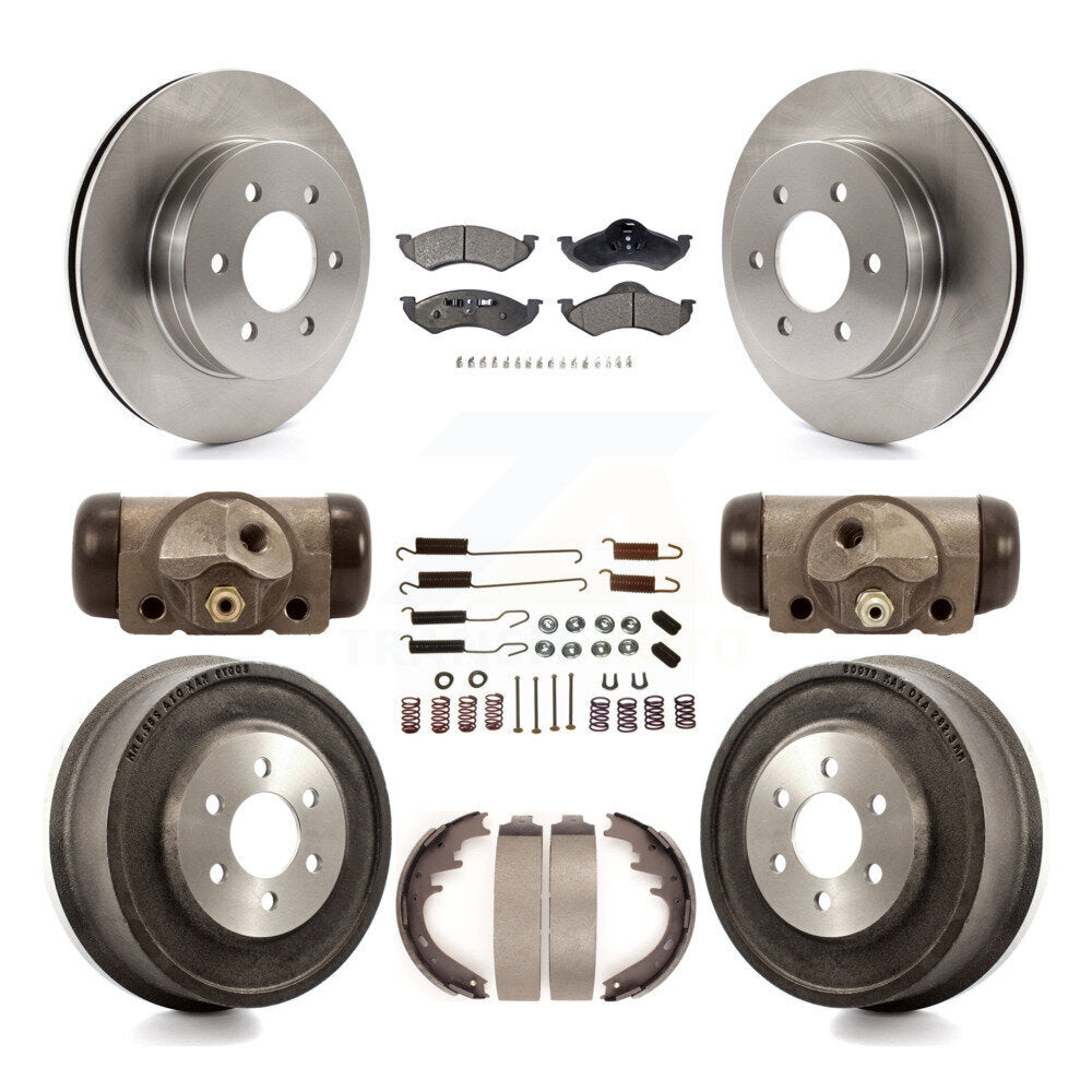 [Avant + Arrière] Kit de Disque et plaquette (céramique) de frein pour 2000-2002 Dodge Dakota Durango K8T-102576