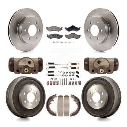 [Avant + Arrière] Kit de Disque et plaquette (céramique) de frein pour 2000-2002 Dodge Dakota Durango K8T-102576