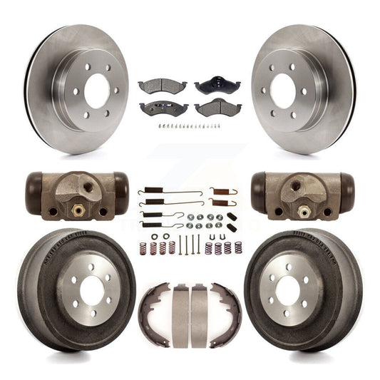 [Avant + Arrière] Kit de Disque et plaquette (céramique) de frein pour 2000-2002 Dodge Dakota Durango K8T-102576