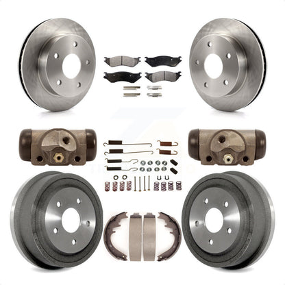[Avant + Arrière] Kit de Disque et plaquette (céramique) de frein pour 2000-2001 Dodge Ram 1500 4WD K8T-102577 par Transit Auto