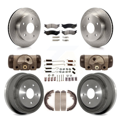 [Avant + Arrière] Kit de Disque et plaquette (céramique) de frein pour 2000-2001 Dodge Ram 1500 4WD K8T-102577