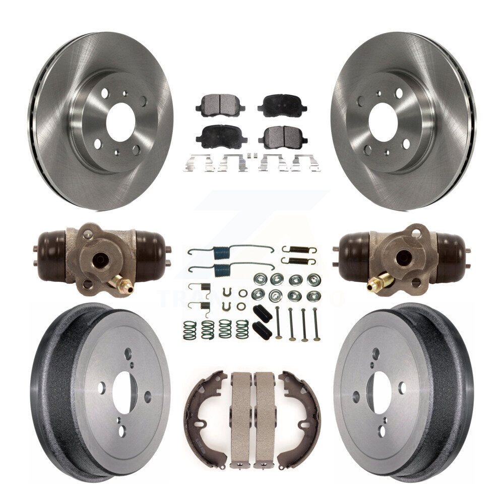 [Avant + Arrière] Kit de Disque et plaquette (céramique) de frein pour Toyota Corolla Non-ABS K8T-102601