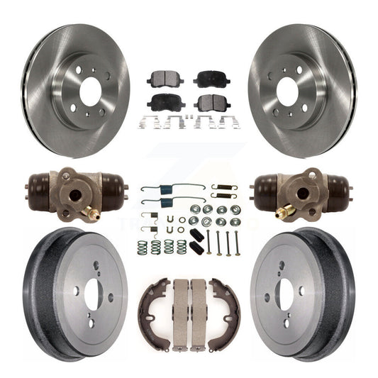 [Avant + Arrière] Kit de Disque et plaquette (céramique) de frein pour Toyota Corolla Non-ABS K8T-102601
